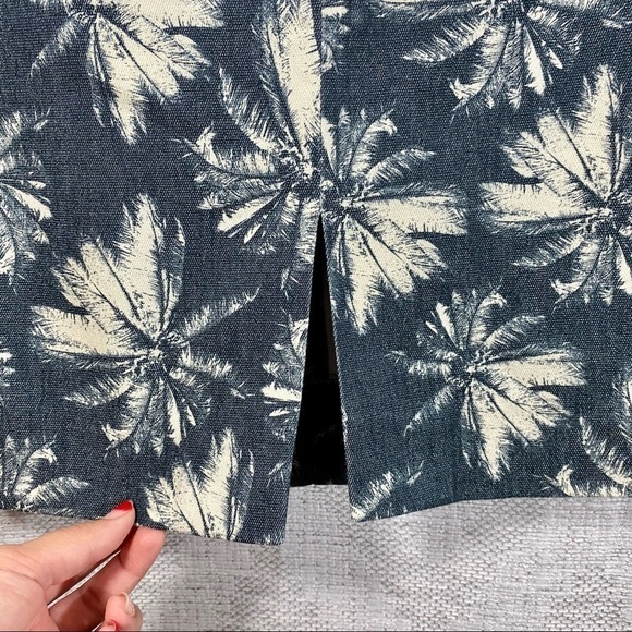 L'agence palm tree print pencil skirt size 2 - Picture 5 of 11
